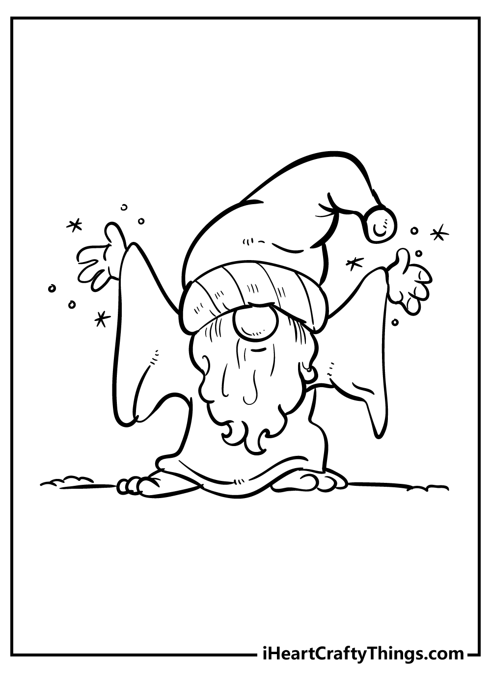 Gnomes coloring pages free printables