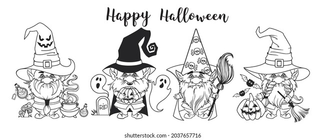 Gnomes halloween stock photos and pictures