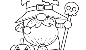 Halloween gnomes coloring pages two kids and a coupon