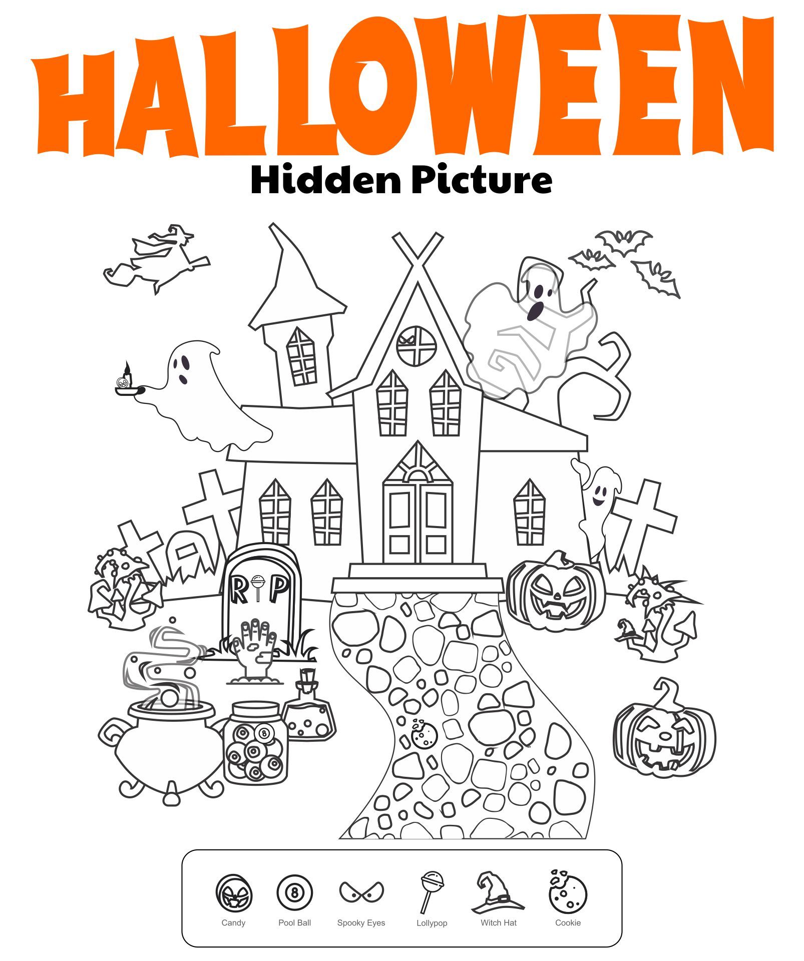 Best halloween hidden picture printable pdf for free at printablee hidden pictures spooky eyes halloween party themes