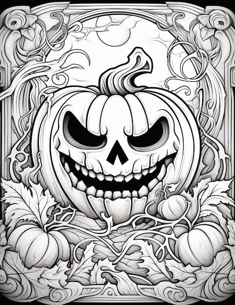 Page halloween colouring page images