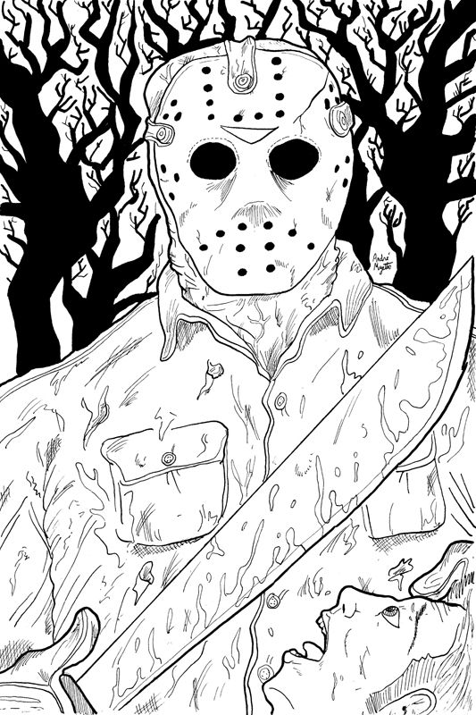 Horror coloring pages