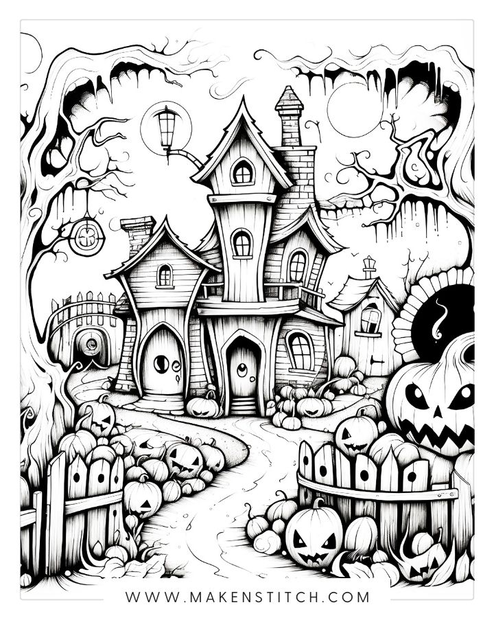 Free halloween coloring pages