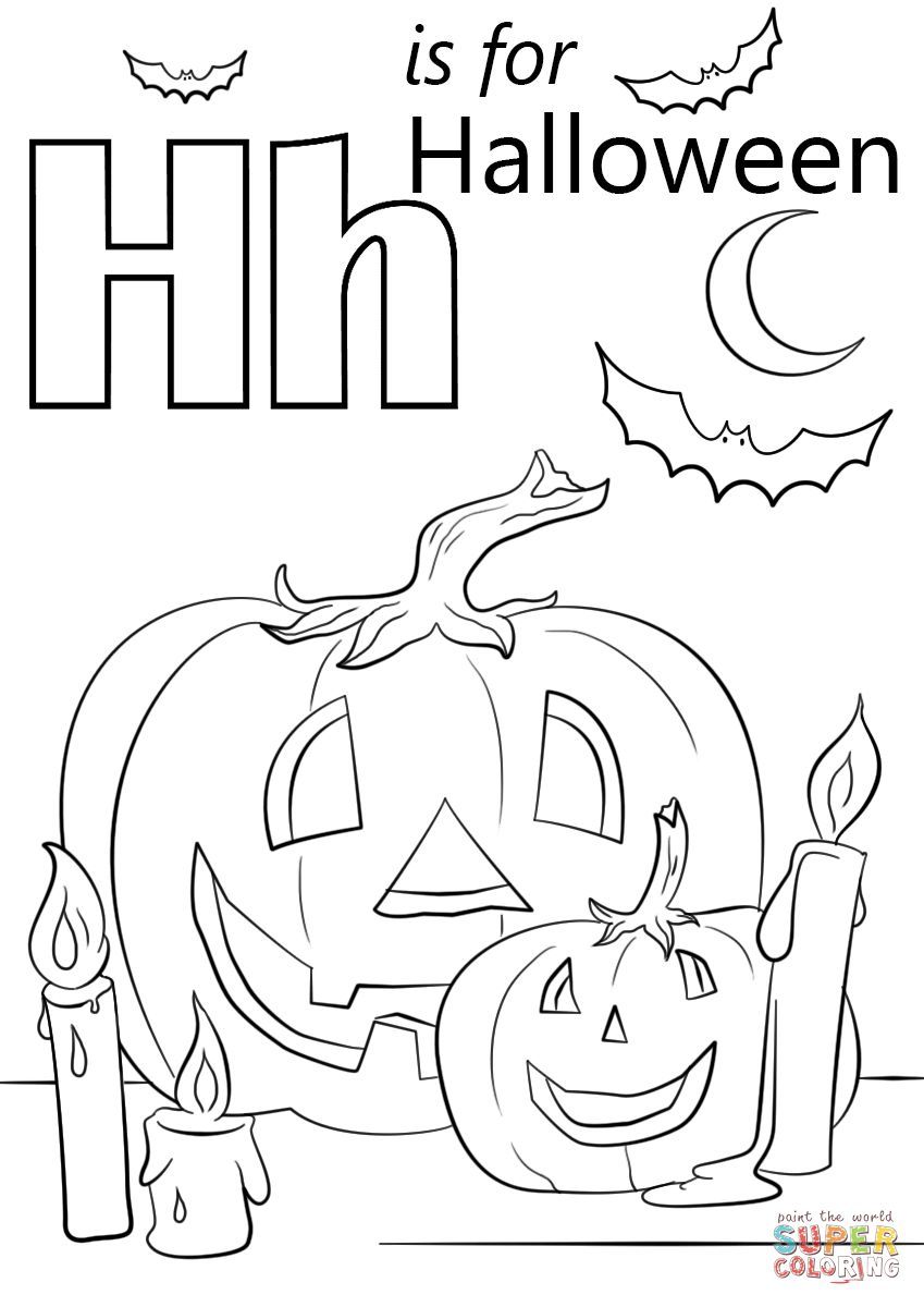 Halloween alphabet coloring pages halloween preschool halloween crafts preschool halloween coloring pages