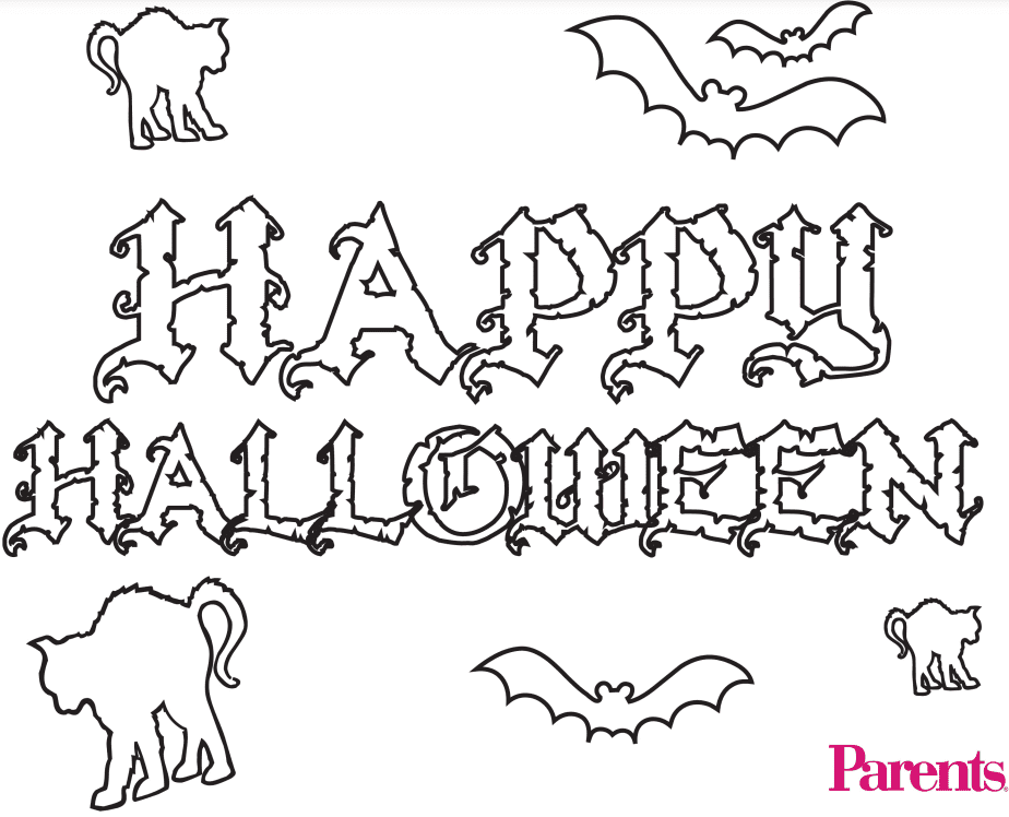 Free printable halloween coloring pages