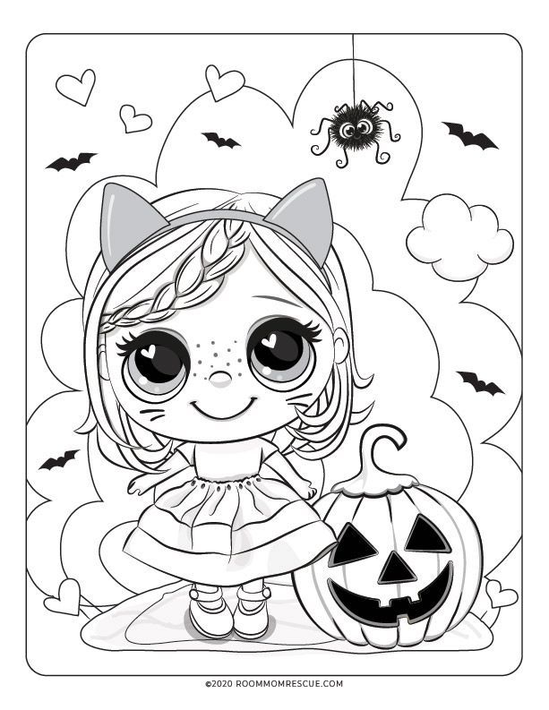 Cute halloween coloring page for kids cute coloring pages cute halloween coloring pages halloween coloring pages