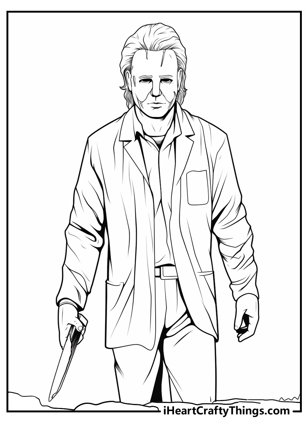 Printable michael myers coloring pages updated