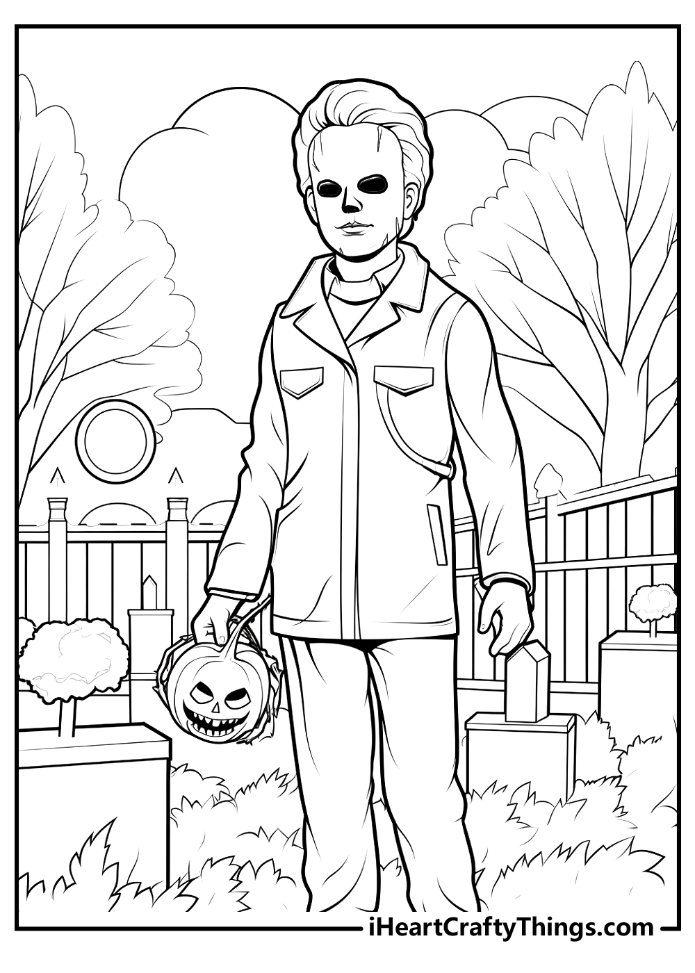 Printable michael myers coloring pages updated