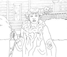 Michael myers coloring pages ideas michael myers coloring pages michael myers drawing