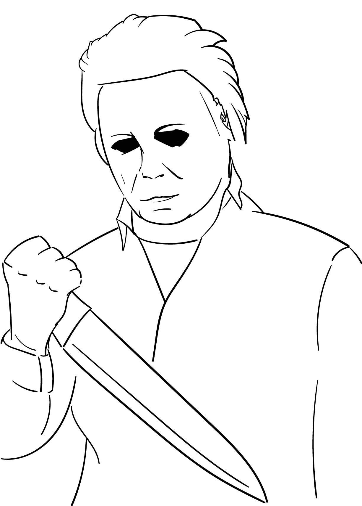 Michael myers coloring pages printable for free download