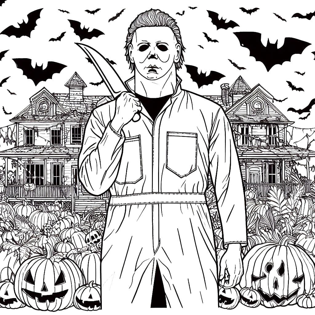 Michael myers coloring pages