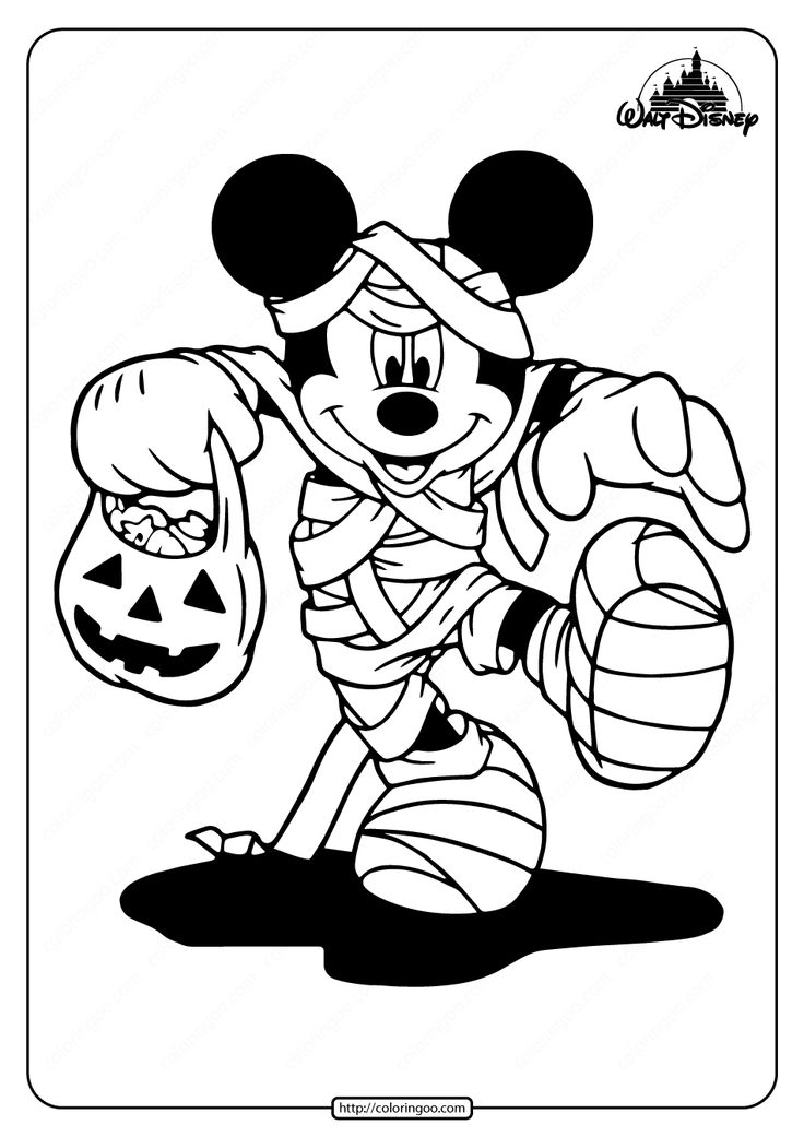 Mummy mickey mouse coloring pages mickey mouse coloring pages free halloween coloring pages halloween coloring pages