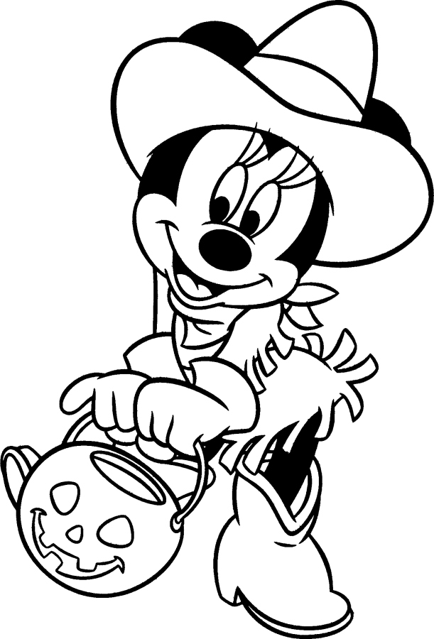 Free disney halloween coloring pages