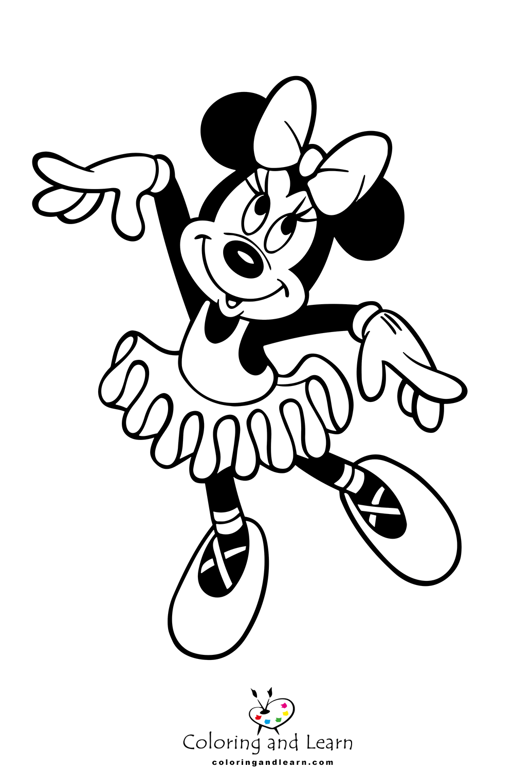 Minnie mouse coloring pages