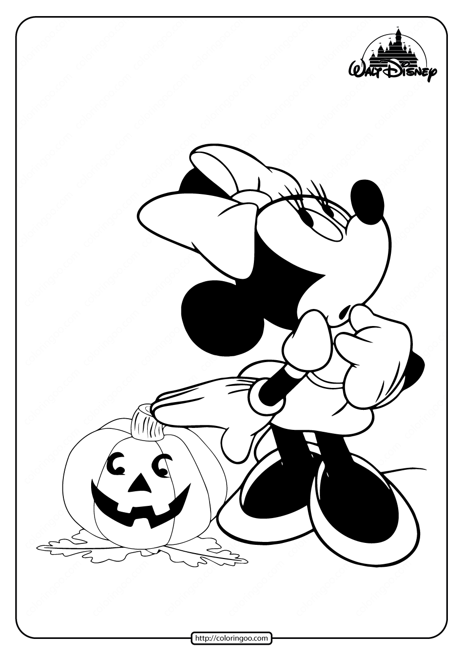 Printable minnie mouse halloween coloring pages halloween coloring pages free halloween coloring pages minnie mouse coloring pages