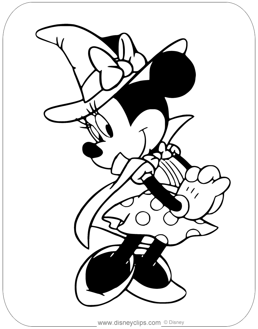 Disney halloween coloring pages