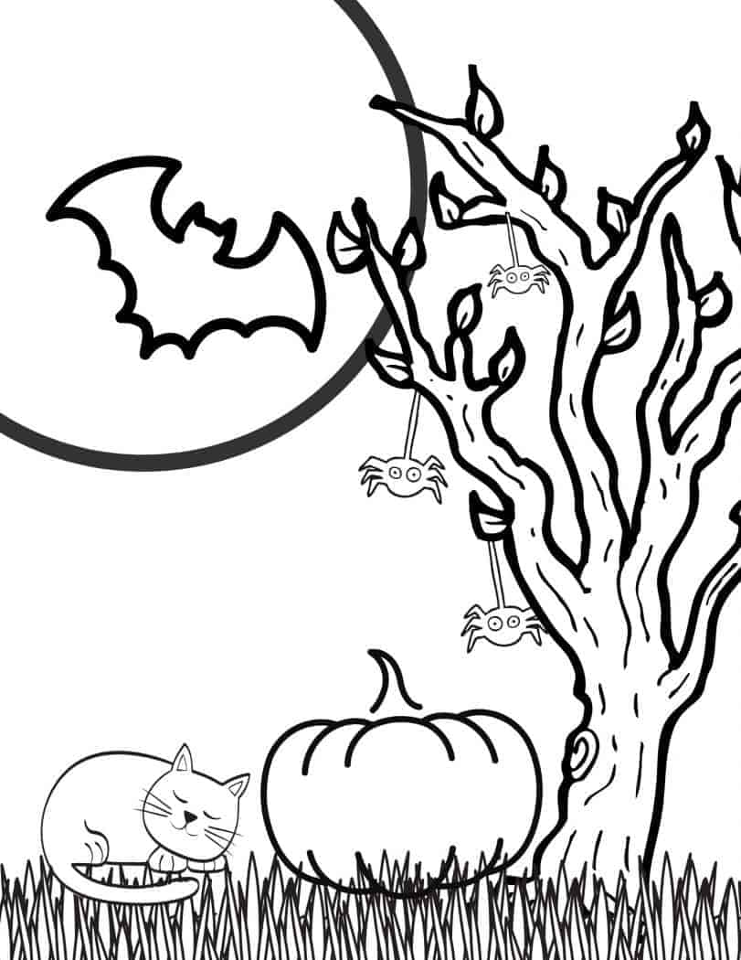 Halloween coloring pages free printable