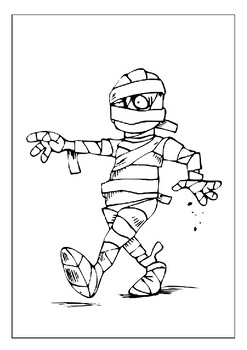 Celebrate halloween with our printable mummy coloring pages collection pdf