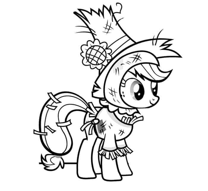 Spooky my little pony halloween coloring pages