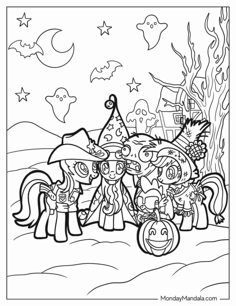My little pony coloring pages free pdf printables