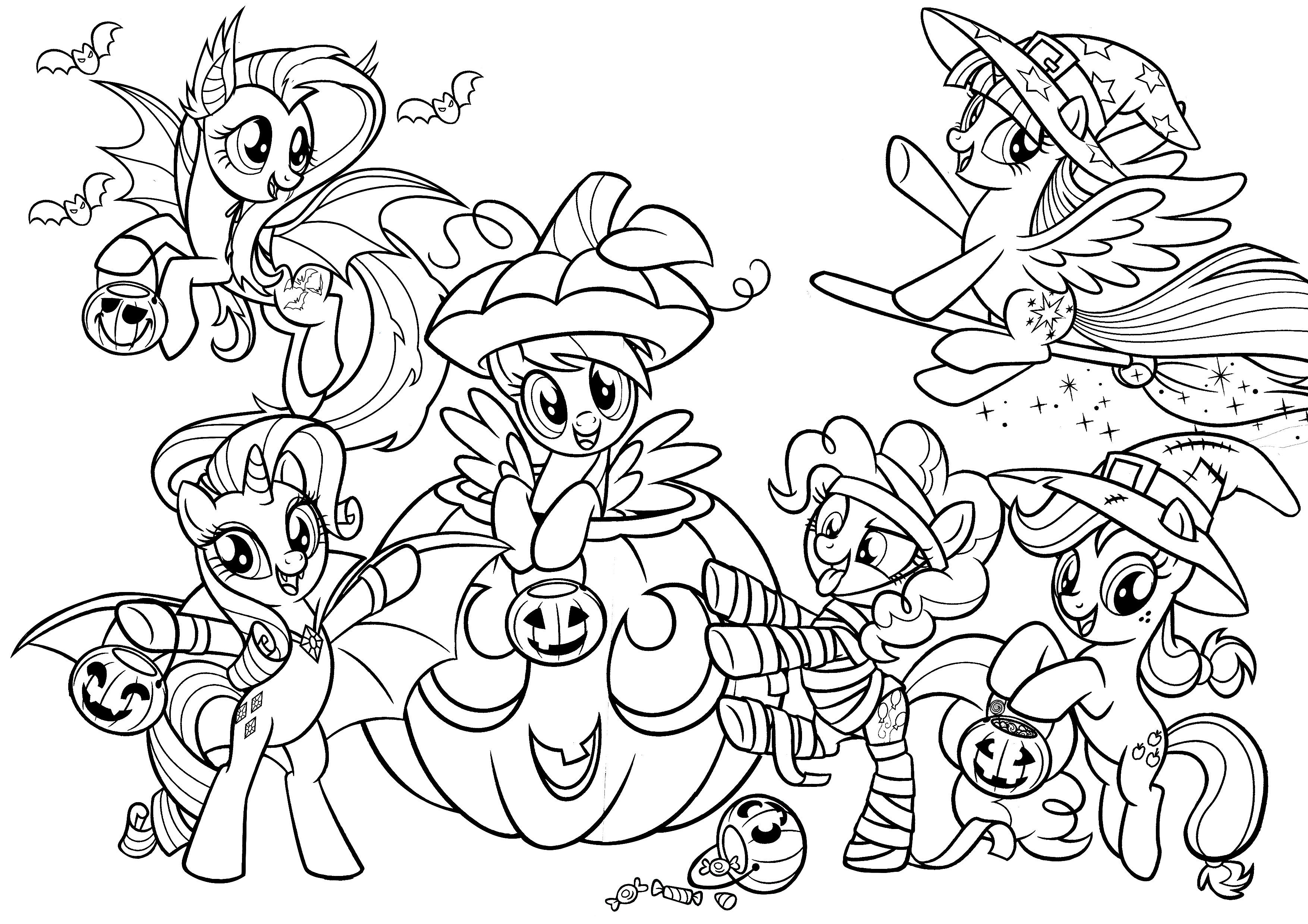 My little pony halloween colouring page horse coloring pages halloween coloring pages my little pony coloring