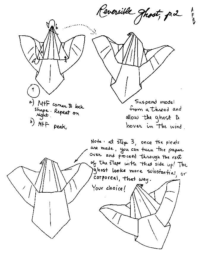 Halloween origami instructions diy paper projects spooky themes