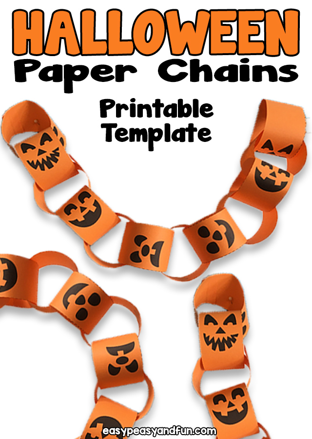 Halloween paper chain template â easy peasy and fun hip