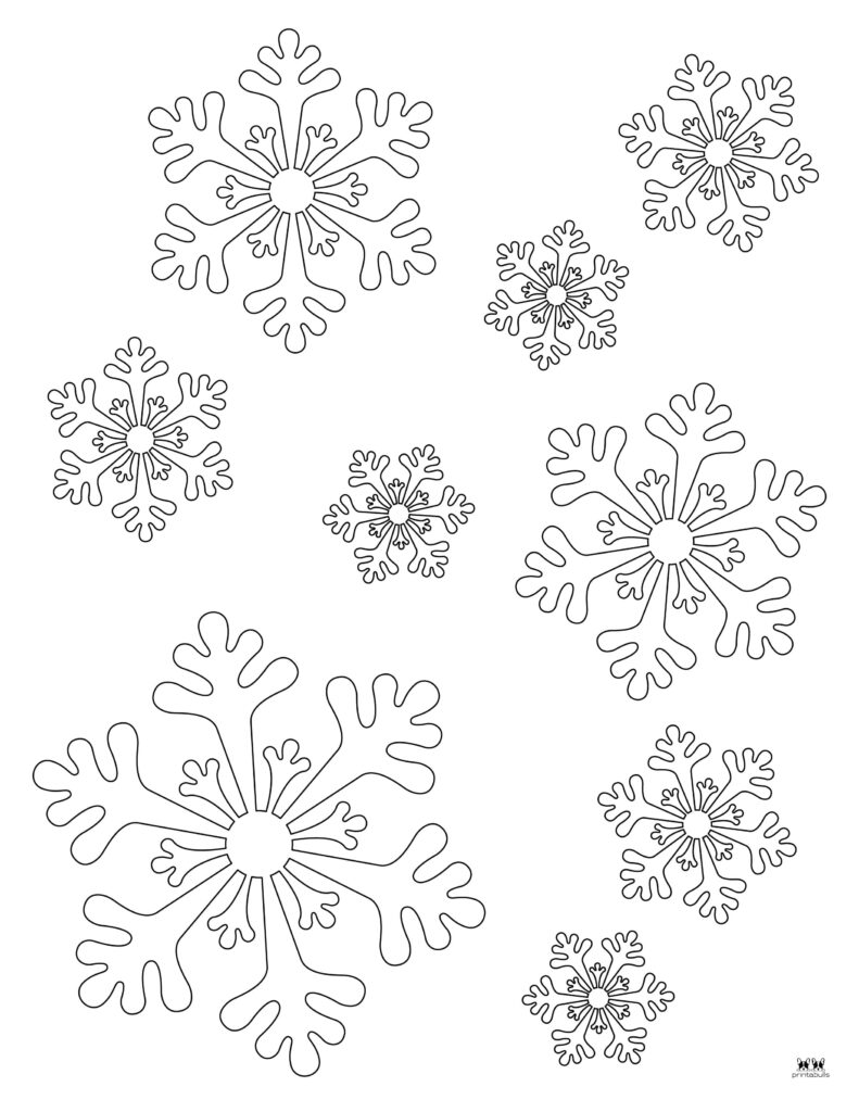 Snowflake coloring pages