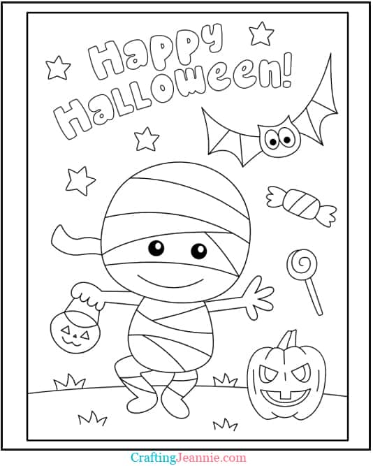 Free halloween coloring pages