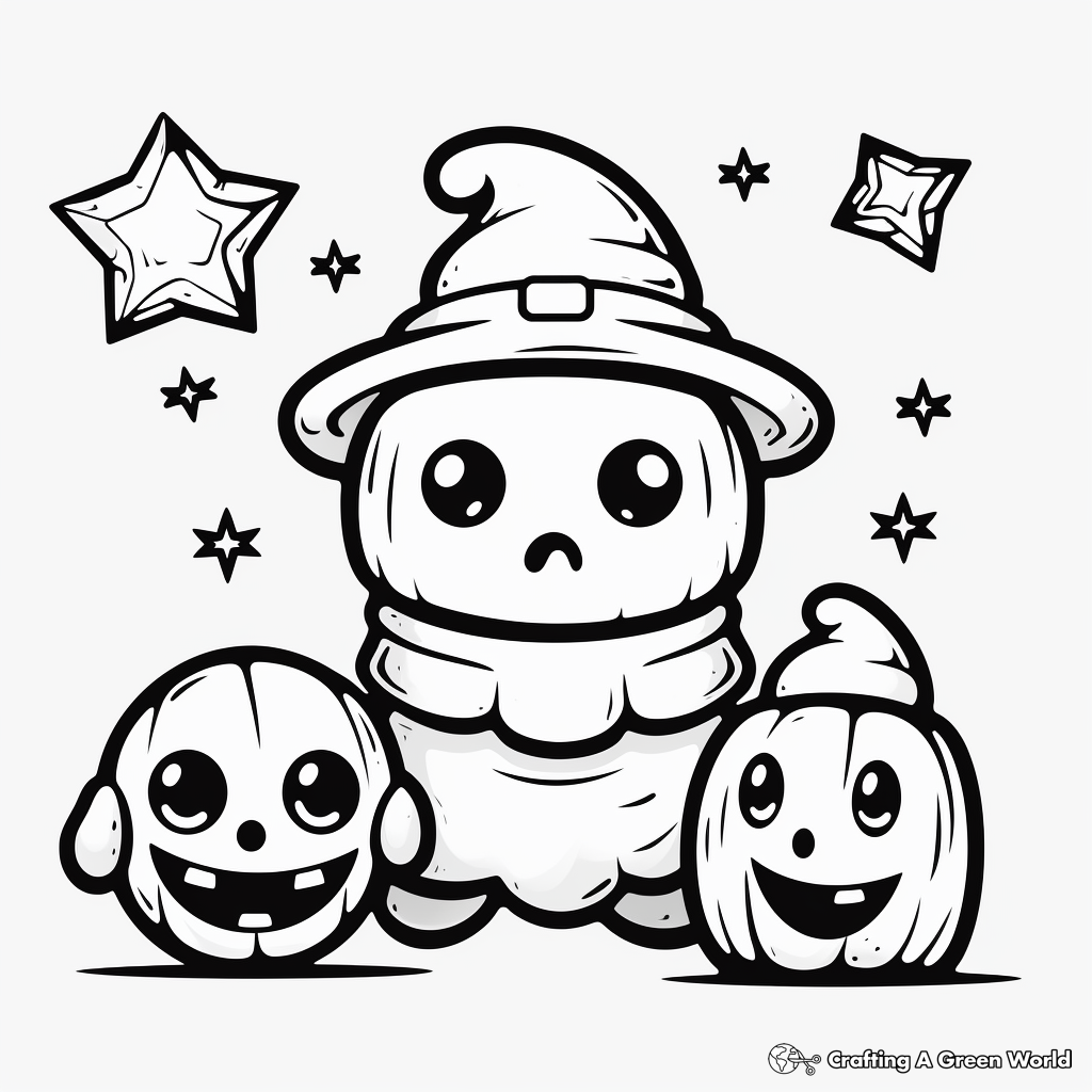 Halloween preschool coloring pages