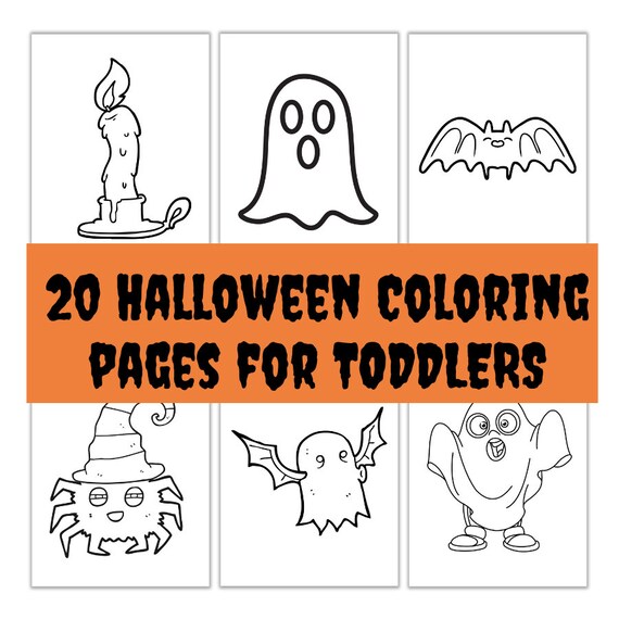 Halloween coloring sheets for toddlers halloween themed graphics color pages for preschool kindergarten kids for home or school