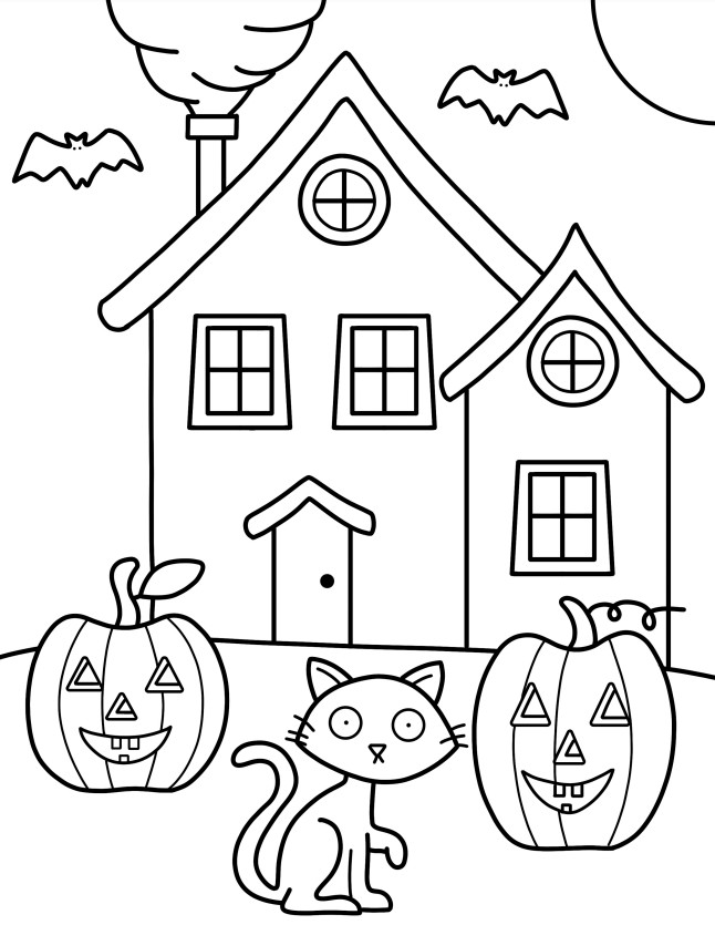 Free printable halloween coloring book