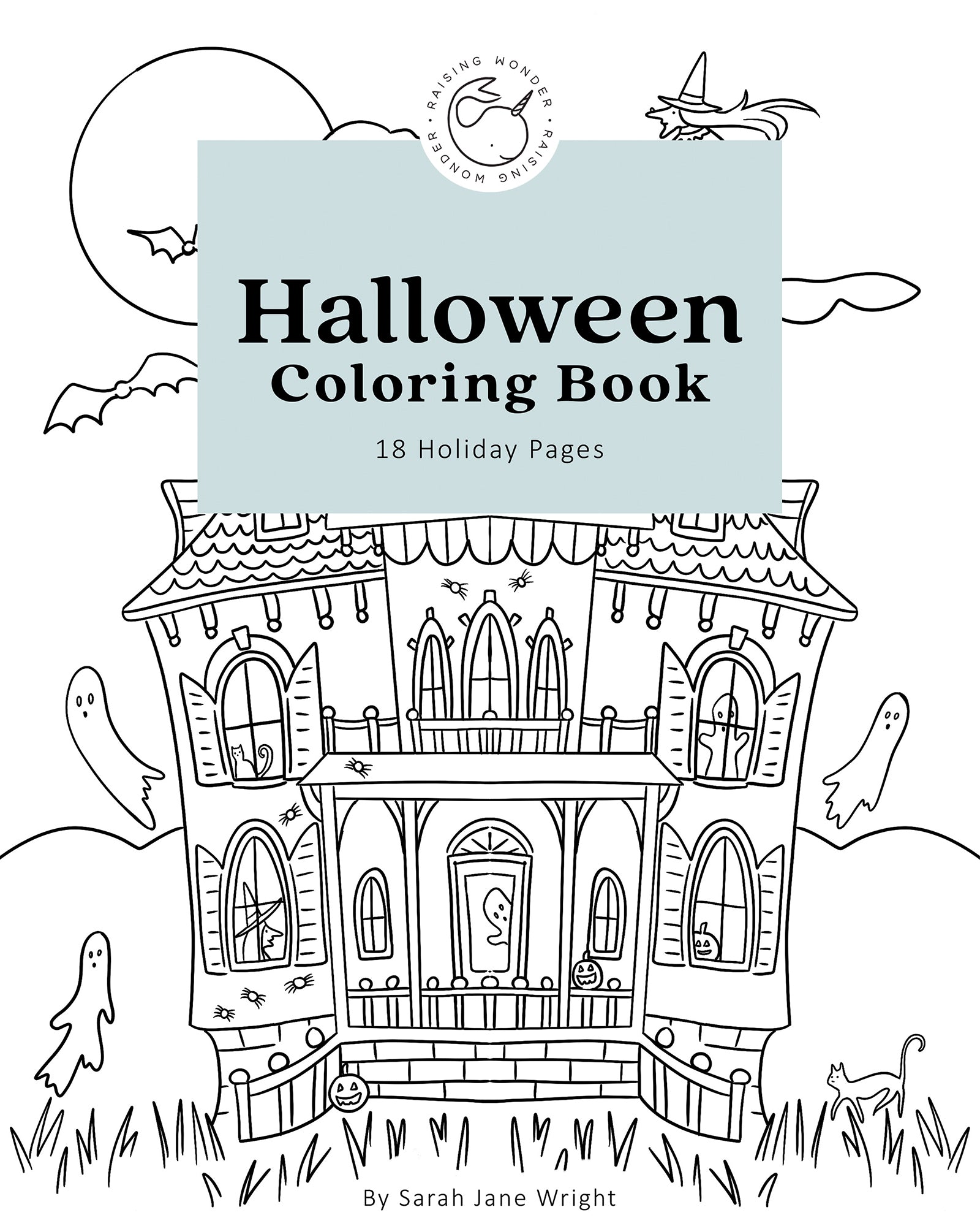 Halloween coloring e