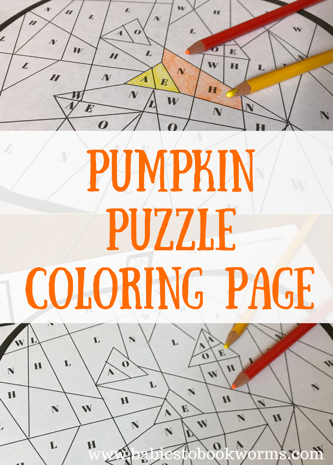 Halloween pumpkin puzzle printable for kids