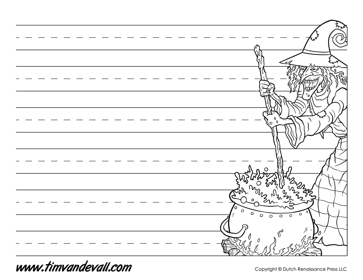 Printable halloween writing paper â tims printables