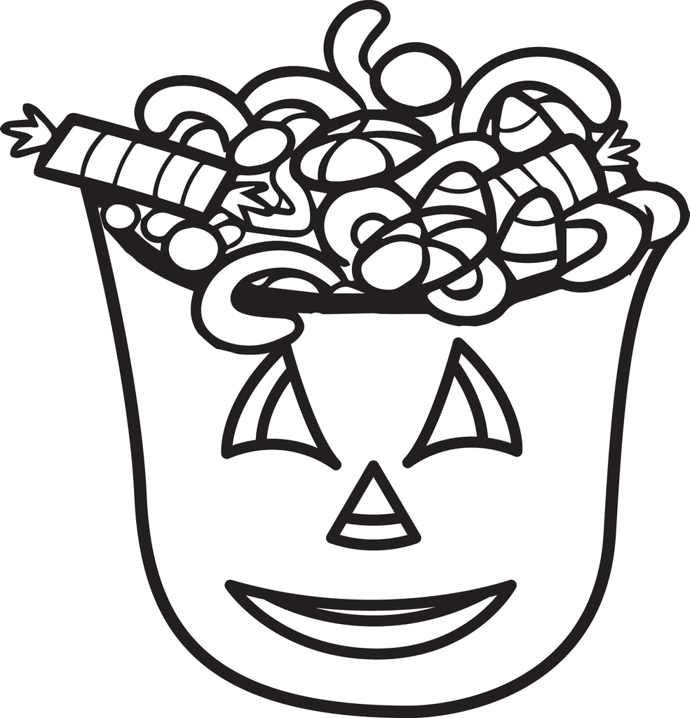 Printable halloween candy coloring page for kids â