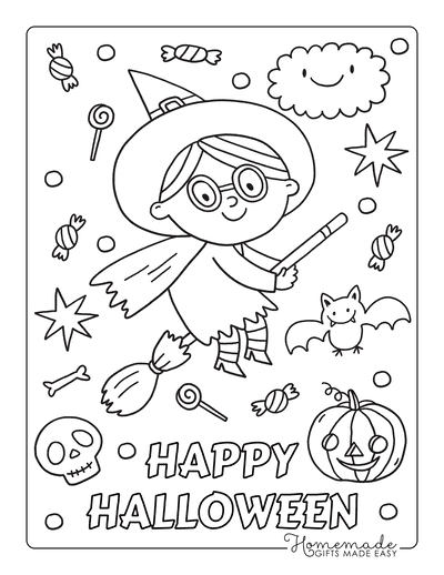 Free printable halloween coloring pages