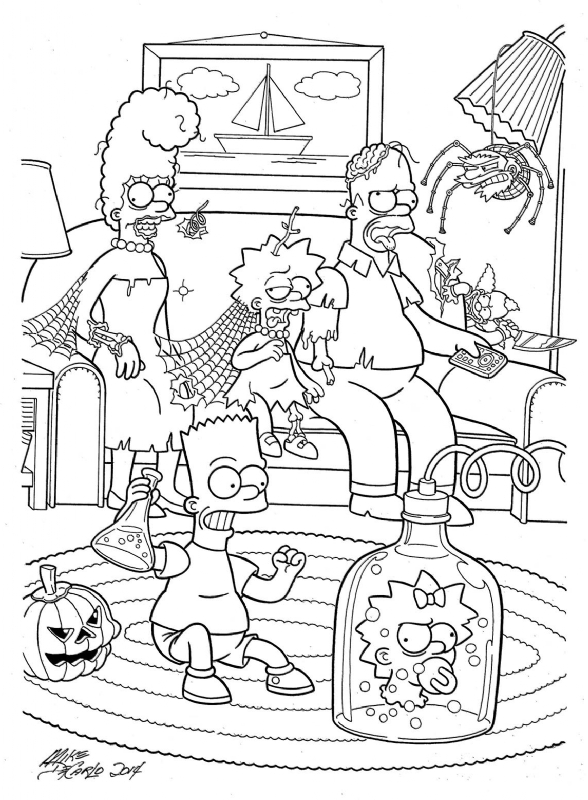 The simpsons family treehouse of horror by mike decarlo in geogeo bs missions ic art gallery room