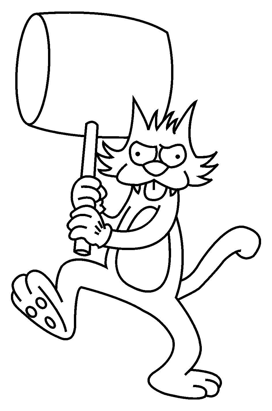 Image of the simpsons to download and color