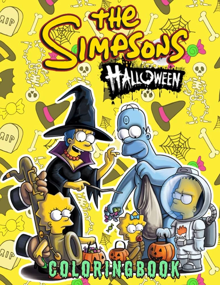 Halloween coloring book the simpson the fantastic halloween coloring book present for children kids or wonderful halloween gift for toddlers jamerson steve books