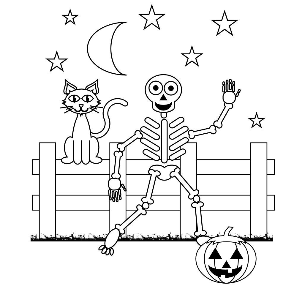 Free skeleton coloring pages halloween coloring pumpkin coloring pages skull coloring pages