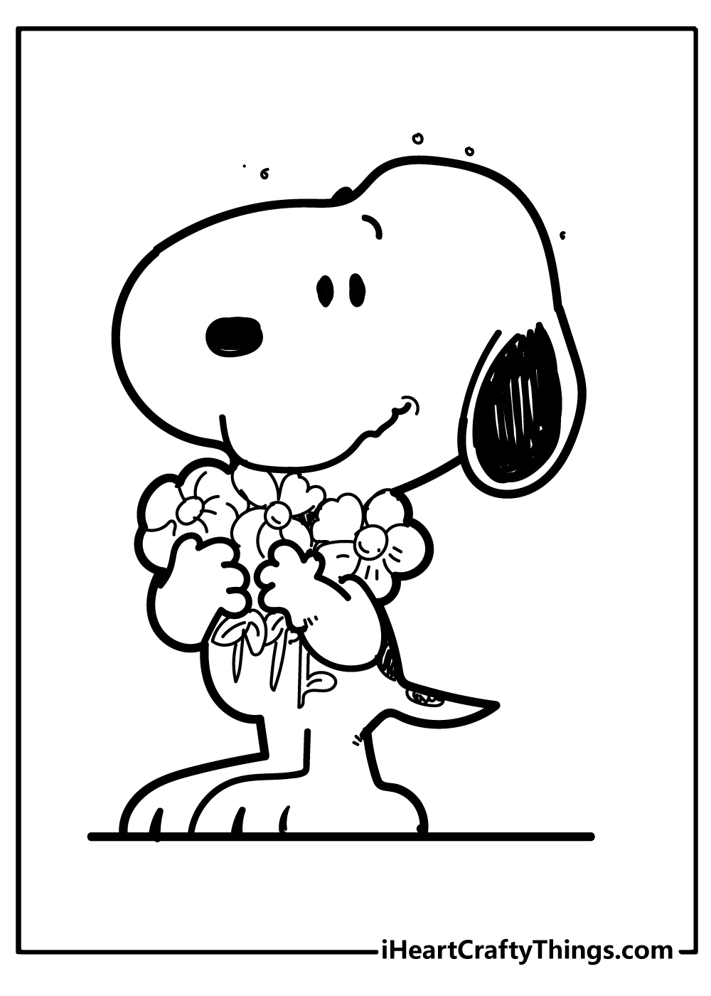 Snoopy coloring pages free printables