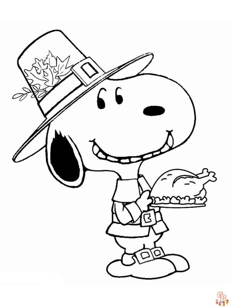 Free printable snoopy coloring pages