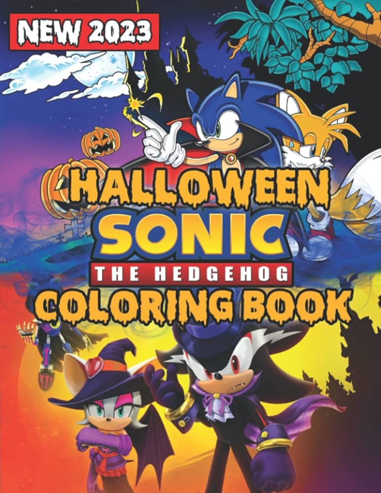 Ððððªð the hedgehog halloween coloring book ððððªð the hedgehog jumbo coloring book with high quality images as kids gift aled akhtar lw studio books