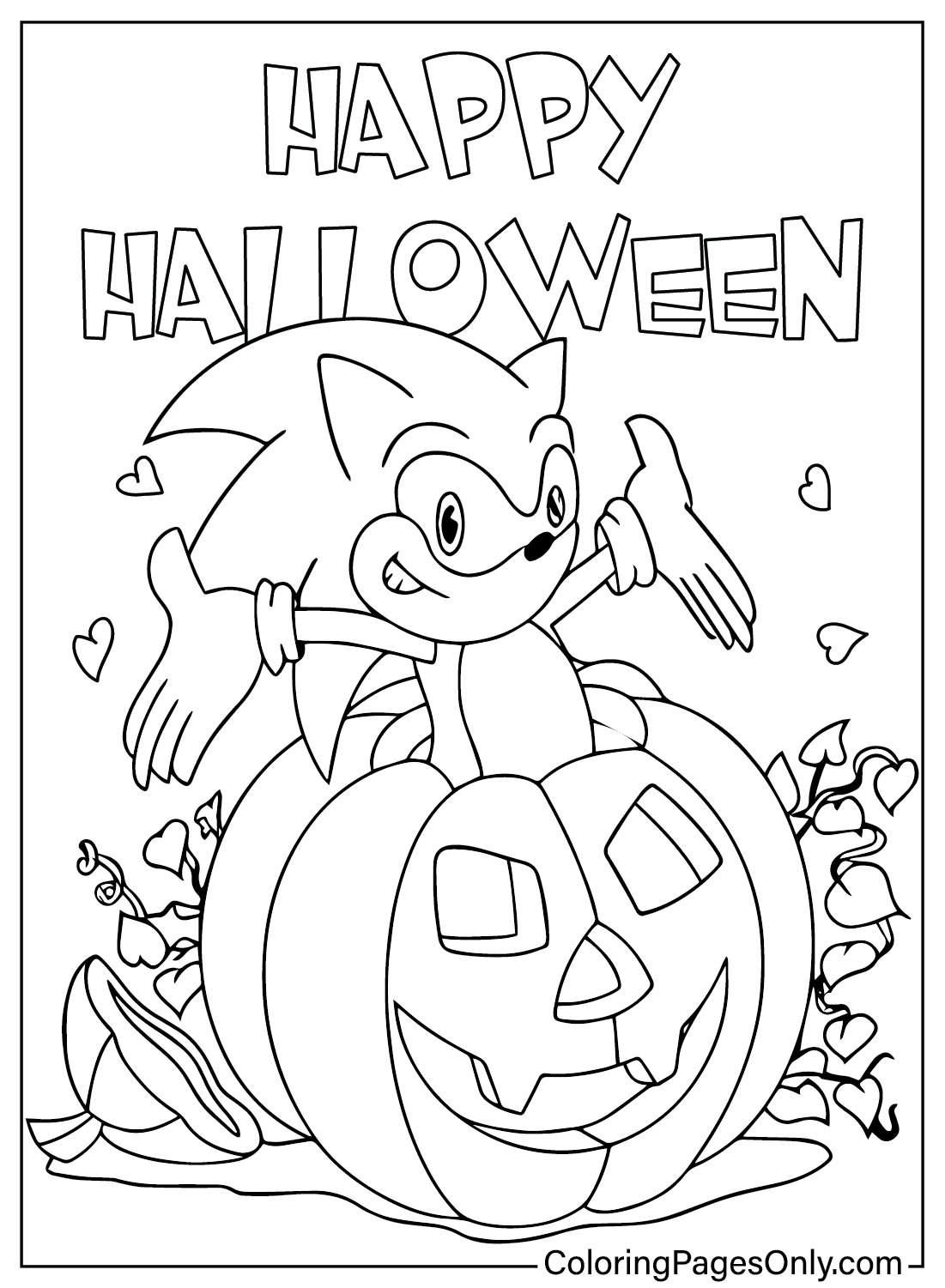 Sonic halloween coloring page to print in halloween coloring pages free halloween coloring pages halloween coloring sheets