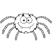 Halloween spiders coloring pages free printable pictures