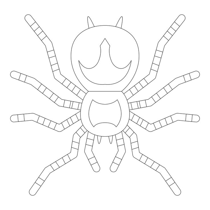 Best printable halloween spider coloring pages pdf for free at printablee spider coloring page halloween spider halloween coloring pages