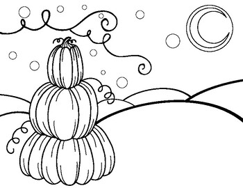 Starry night coloring page