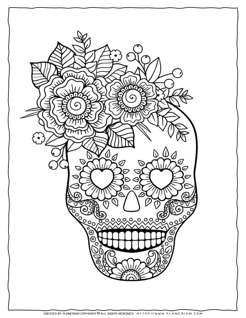 Woman sugar skull