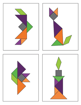 Halloween tangrams